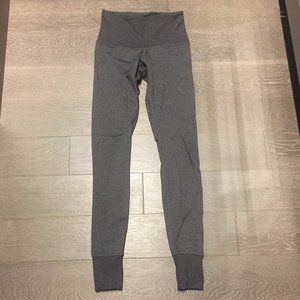 COMMUNITY salt & pepper leggings with ribbed waist and ankle